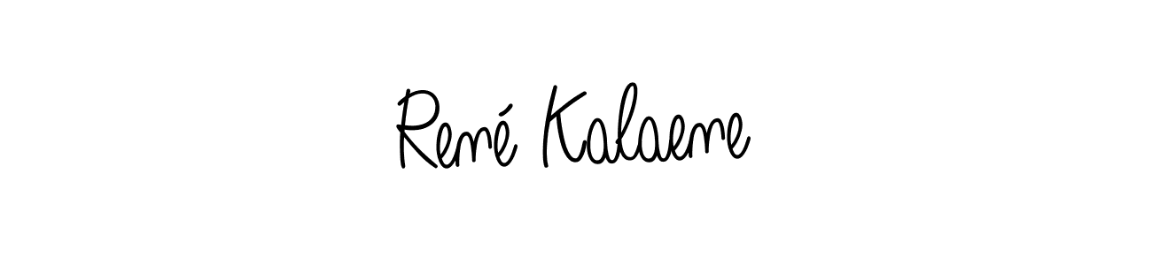 Design your own signature with our free online signature maker. With this signature software, you can create a handwritten (Angelique-Rose-font-FFP) signature for name René Kalaene. René Kalaene signature style 5 images and pictures png