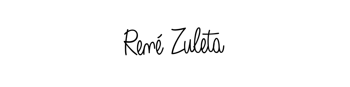 Also we have René Zuleta name is the best signature style. Create professional handwritten signature collection using Angelique-Rose-font-FFP autograph style. René Zuleta signature style 5 images and pictures png