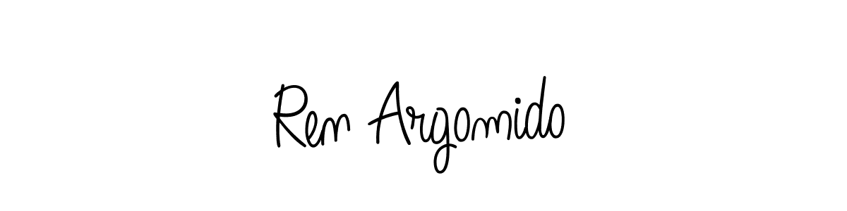 How to make Ren Argomido signature? Angelique-Rose-font-FFP is a professional autograph style. Create handwritten signature for Ren Argomido name. Ren Argomido signature style 5 images and pictures png