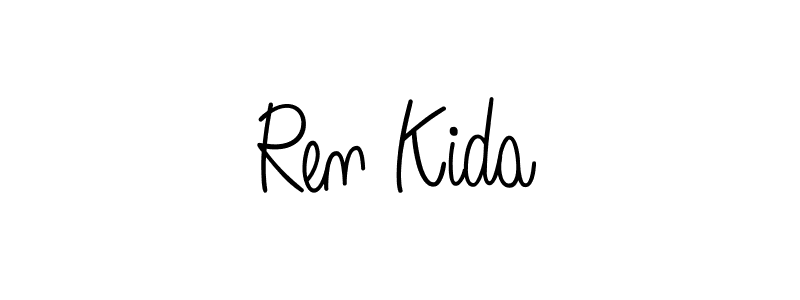 Angelique-Rose-font-FFP is a professional signature style that is perfect for those who want to add a touch of class to their signature. It is also a great choice for those who want to make their signature more unique. Get Ren Kida name to fancy signature for free. Ren Kida signature style 5 images and pictures png