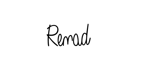 How to make Renad  name signature. Use Angelique-Rose-font-FFP style for creating short signs online. This is the latest handwritten sign. Renad  signature style 5 images and pictures png