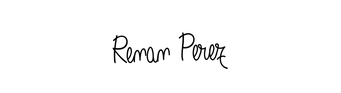 Design your own signature with our free online signature maker. With this signature software, you can create a handwritten (Angelique-Rose-font-FFP) signature for name Renan Perez. Renan Perez signature style 5 images and pictures png