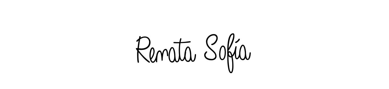 The best way (Angelique-Rose-font-FFP) to make a short signature is to pick only two or three words in your name. The name Renata Sofía include a total of six letters. For converting this name. Renata Sofía signature style 5 images and pictures png