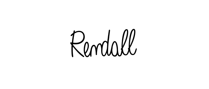 Make a beautiful signature design for name Rendall. With this signature (Angelique-Rose-font-FFP) style, you can create a handwritten signature for free. Rendall signature style 5 images and pictures png