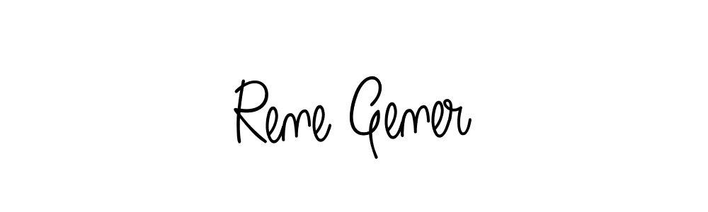 Create a beautiful signature design for name Rene Gener. With this signature (Angelique-Rose-font-FFP) fonts, you can make a handwritten signature for free. Rene Gener signature style 5 images and pictures png