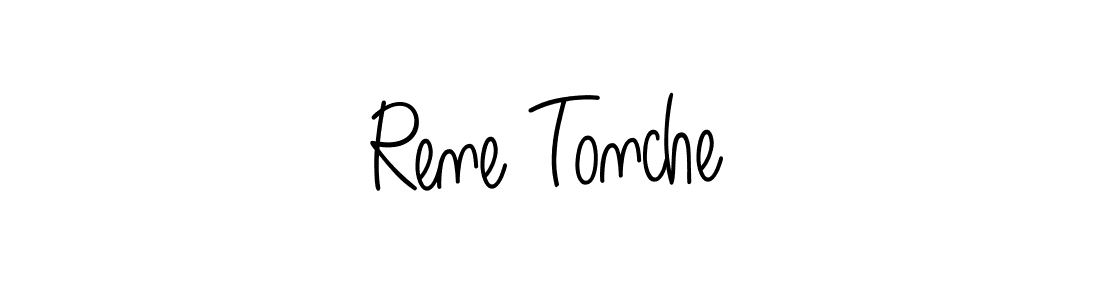 It looks lik you need a new signature style for name Rene Tonche. Design unique handwritten (Angelique-Rose-font-FFP) signature with our free signature maker in just a few clicks. Rene Tonche signature style 5 images and pictures png