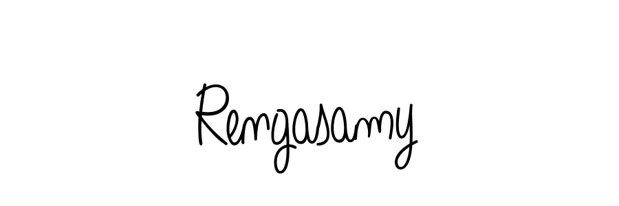 Design your own signature with our free online signature maker. With this signature software, you can create a handwritten (Angelique-Rose-font-FFP) signature for name Rengasamy. Rengasamy signature style 5 images and pictures png