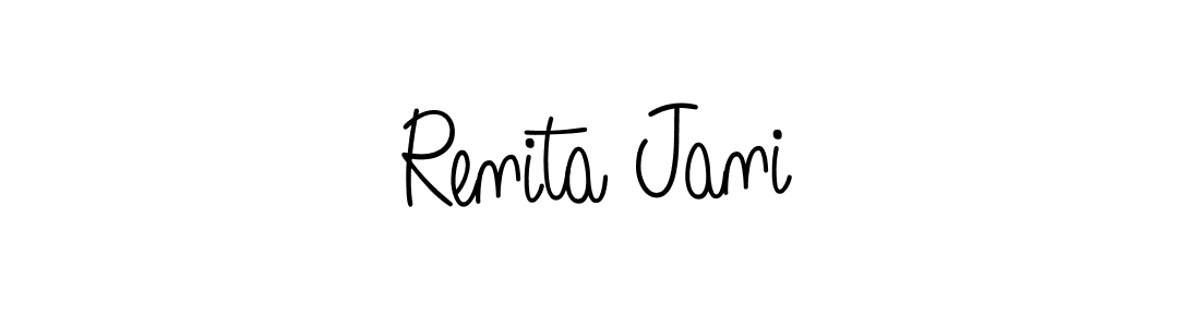 Best and Professional Signature Style for Renita Jani. Angelique-Rose-font-FFP Best Signature Style Collection. Renita Jani signature style 5 images and pictures png