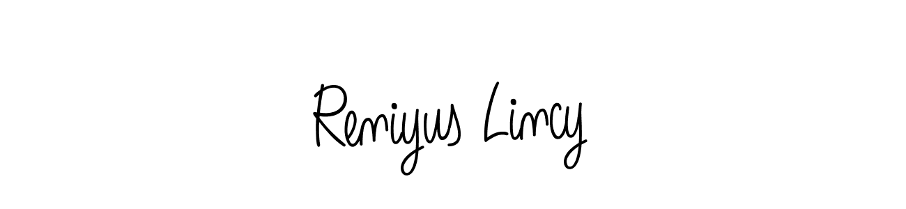 Best and Professional Signature Style for Reniyus Lincy. Angelique-Rose-font-FFP Best Signature Style Collection. Reniyus Lincy signature style 5 images and pictures png