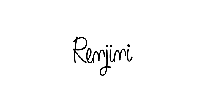 Renjini stylish signature style. Best Handwritten Sign (Angelique-Rose-font-FFP) for my name. Handwritten Signature Collection Ideas for my name Renjini. Renjini signature style 5 images and pictures png