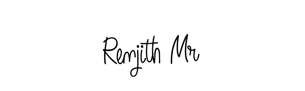 Design your own signature with our free online signature maker. With this signature software, you can create a handwritten (Angelique-Rose-font-FFP) signature for name Renjith Mr. Renjith Mr signature style 5 images and pictures png