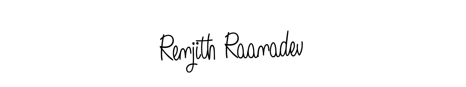 How to Draw Renjith Raanadev signature style? Angelique-Rose-font-FFP is a latest design signature styles for name Renjith Raanadev. Renjith Raanadev signature style 5 images and pictures png