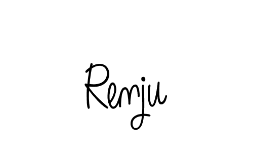 The best way (Angelique-Rose-font-FFP) to make a short signature is to pick only two or three words in your name. The name Renju include a total of six letters. For converting this name. Renju signature style 5 images and pictures png