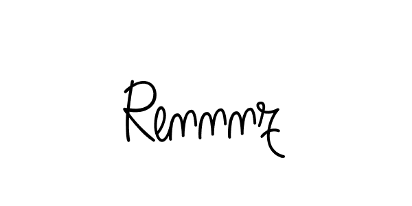 Rennnz stylish signature style. Best Handwritten Sign (Angelique-Rose-font-FFP) for my name. Handwritten Signature Collection Ideas for my name Rennnz. Rennnz signature style 5 images and pictures png