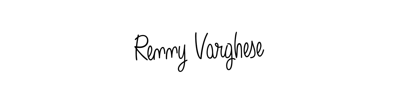 Make a beautiful signature design for name Renny Varghese. With this signature (Angelique-Rose-font-FFP) style, you can create a handwritten signature for free. Renny Varghese signature style 5 images and pictures png