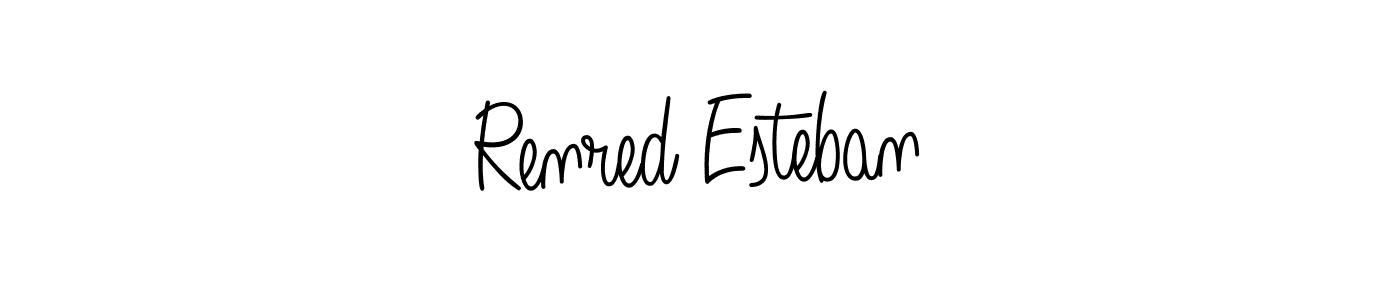 Make a short Renred Esteban signature style. Manage your documents anywhere anytime using Angelique-Rose-font-FFP. Create and add eSignatures, submit forms, share and send files easily. Renred Esteban signature style 5 images and pictures png