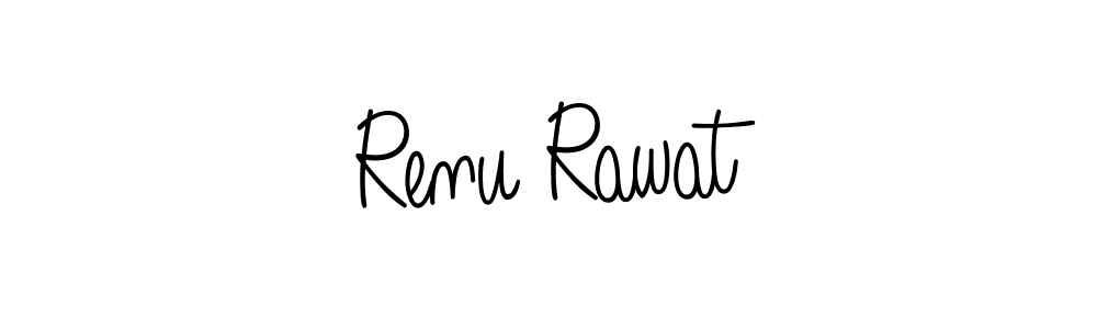 How to make Renu Rawat name signature. Use Angelique-Rose-font-FFP style for creating short signs online. This is the latest handwritten sign. Renu Rawat signature style 5 images and pictures png
