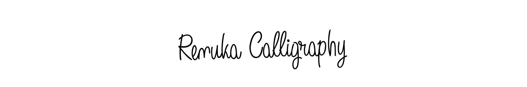 Renuka Calligraphy stylish signature style. Best Handwritten Sign (Angelique-Rose-font-FFP) for my name. Handwritten Signature Collection Ideas for my name Renuka Calligraphy. Renuka Calligraphy signature style 5 images and pictures png