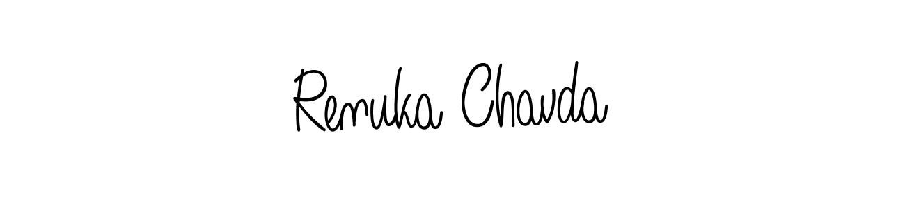 You can use this online signature creator to create a handwritten signature for the name Renuka Chavda. This is the best online autograph maker. Renuka Chavda signature style 5 images and pictures png