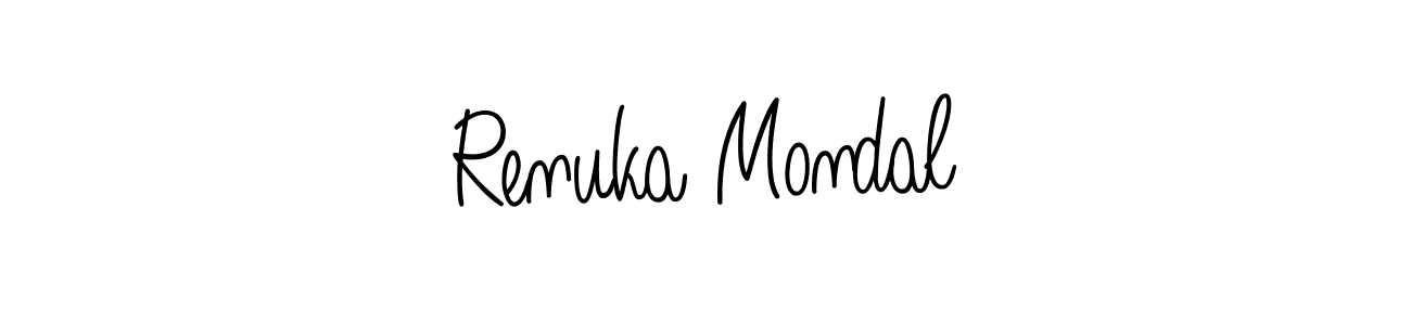 Similarly Angelique-Rose-font-FFP is the best handwritten signature design. Signature creator online .You can use it as an online autograph creator for name Renuka Mondal. Renuka Mondal signature style 5 images and pictures png