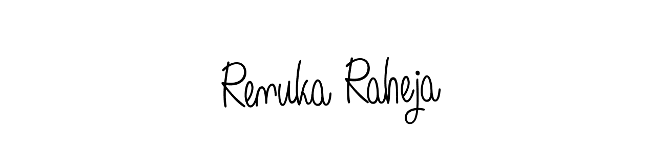 Also we have Renuka Raheja name is the best signature style. Create professional handwritten signature collection using Angelique-Rose-font-FFP autograph style. Renuka Raheja signature style 5 images and pictures png