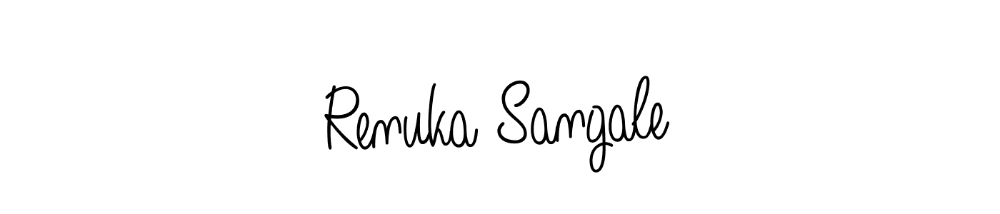 Once you've used our free online signature maker to create your best signature Angelique-Rose-font-FFP style, it's time to enjoy all of the benefits that Renuka Sangale name signing documents. Renuka Sangale signature style 5 images and pictures png