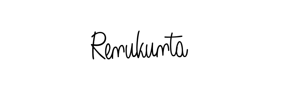 Best and Professional Signature Style for Renukunta. Angelique-Rose-font-FFP Best Signature Style Collection. Renukunta signature style 5 images and pictures png