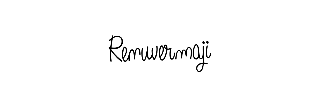How to make Renuvermaji signature? Angelique-Rose-font-FFP is a professional autograph style. Create handwritten signature for Renuvermaji name. Renuvermaji signature style 5 images and pictures png