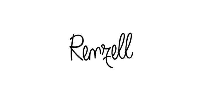 Make a beautiful signature design for name Renzell. With this signature (Angelique-Rose-font-FFP) style, you can create a handwritten signature for free. Renzell signature style 5 images and pictures png