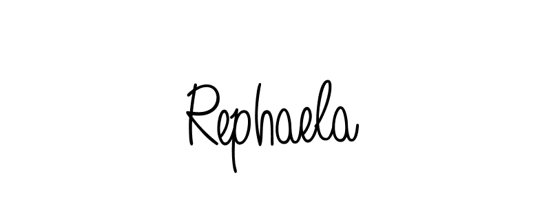 Design your own signature with our free online signature maker. With this signature software, you can create a handwritten (Angelique-Rose-font-FFP) signature for name Rephaela. Rephaela signature style 5 images and pictures png