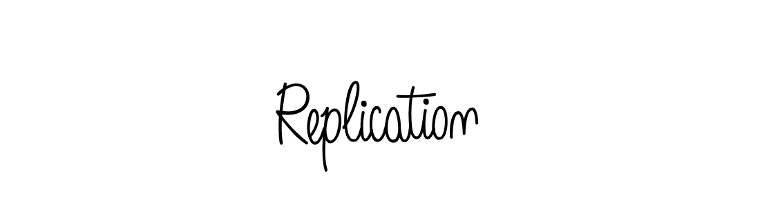 You should practise on your own different ways (Angelique-Rose-font-FFP) to write your name (Replication) in signature. don't let someone else do it for you. Replication signature style 5 images and pictures png