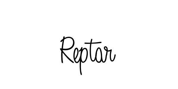 You should practise on your own different ways (Angelique-Rose-font-FFP) to write your name (Reptar) in signature. don't let someone else do it for you. Reptar signature style 5 images and pictures png