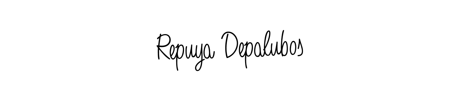 Similarly Angelique-Rose-font-FFP is the best handwritten signature design. Signature creator online .You can use it as an online autograph creator for name Repuya Depalubos. Repuya Depalubos signature style 5 images and pictures png