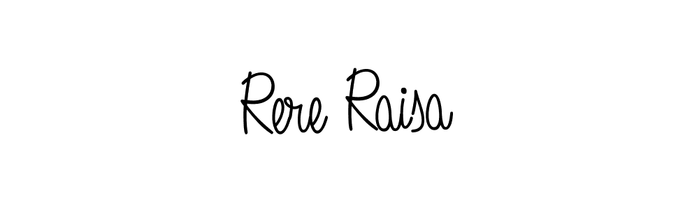 Make a beautiful signature design for name Rere Raisa. With this signature (Angelique-Rose-font-FFP) style, you can create a handwritten signature for free. Rere Raisa signature style 5 images and pictures png