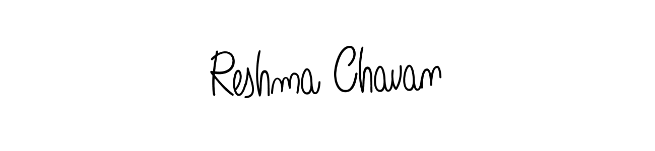 Use a signature maker to create a handwritten signature online. With this signature software, you can design (Angelique-Rose-font-FFP) your own signature for name Reshma Chavan. Reshma Chavan signature style 5 images and pictures png