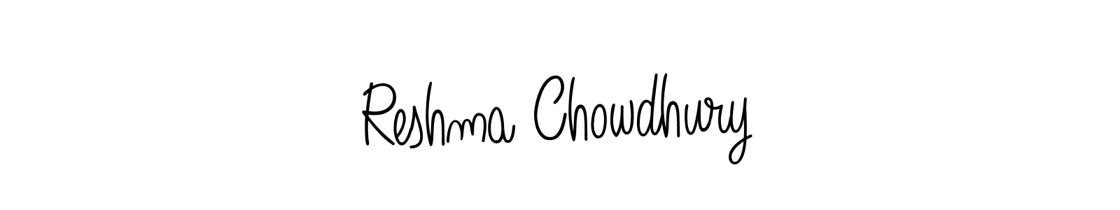 Make a beautiful signature design for name Reshma Chowdhury. With this signature (Angelique-Rose-font-FFP) style, you can create a handwritten signature for free. Reshma Chowdhury signature style 5 images and pictures png