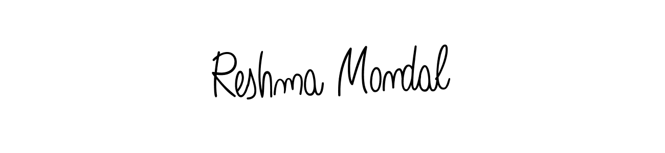 Reshma Mondal stylish signature style. Best Handwritten Sign (Angelique-Rose-font-FFP) for my name. Handwritten Signature Collection Ideas for my name Reshma Mondal. Reshma Mondal signature style 5 images and pictures png