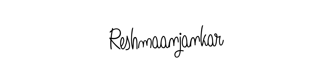 How to make Reshmaanjankar name signature. Use Angelique-Rose-font-FFP style for creating short signs online. This is the latest handwritten sign. Reshmaanjankar signature style 5 images and pictures png