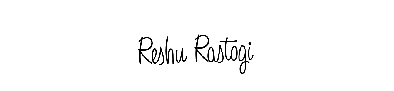 Check out images of Autograph of Reshu Rastogi name. Actor Reshu Rastogi Signature Style. Angelique-Rose-font-FFP is a professional sign style online. Reshu Rastogi signature style 5 images and pictures png