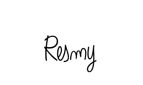 You can use this online signature creator to create a handwritten signature for the name Resmy. This is the best online autograph maker. Resmy signature style 5 images and pictures png