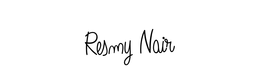 Similarly Angelique-Rose-font-FFP is the best handwritten signature design. Signature creator online .You can use it as an online autograph creator for name Resmy Nair. Resmy Nair signature style 5 images and pictures png
