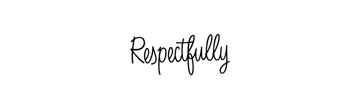Also You can easily find your signature by using the search form. We will create Respectfully name handwritten signature images for you free of cost using Angelique-Rose-font-FFP sign style. Respectfully signature style 5 images and pictures png