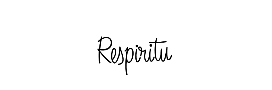 The best way (Angelique-Rose-font-FFP) to make a short signature is to pick only two or three words in your name. The name Respiritu include a total of six letters. For converting this name. Respiritu signature style 5 images and pictures png