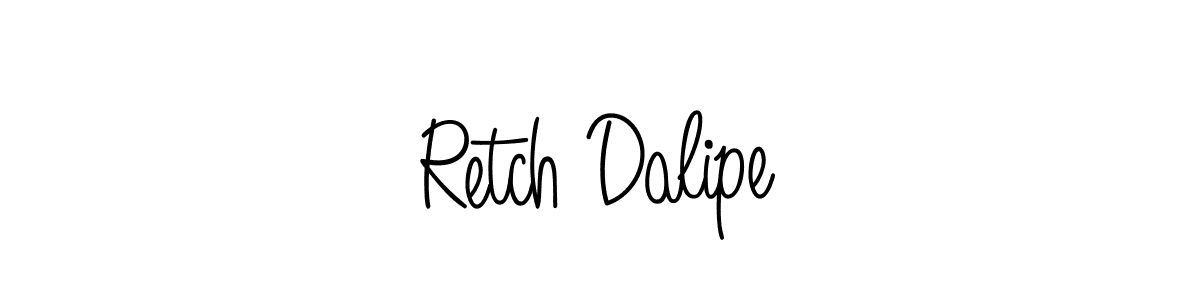 if you are searching for the best signature style for your name Retch Dalipe. so please give up your signature search. here we have designed multiple signature styles  using Angelique-Rose-font-FFP. Retch Dalipe signature style 5 images and pictures png