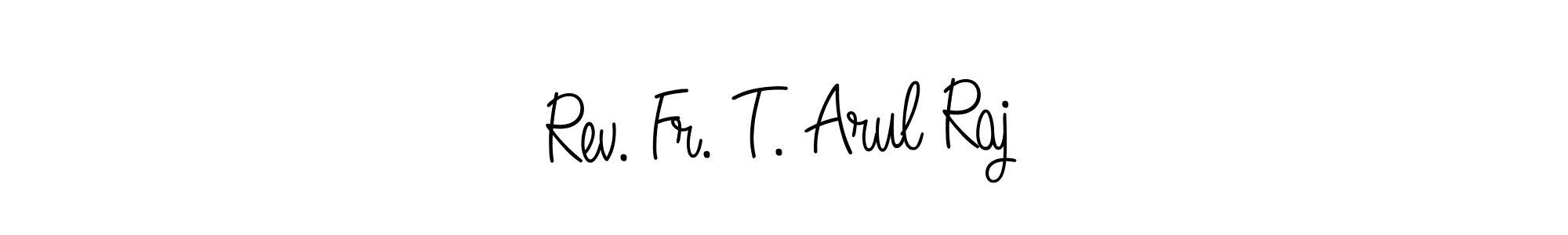 You can use this online signature creator to create a handwritten signature for the name Rev. Fr. T. Arul Raj. This is the best online autograph maker. Rev. Fr. T. Arul Raj signature style 5 images and pictures png