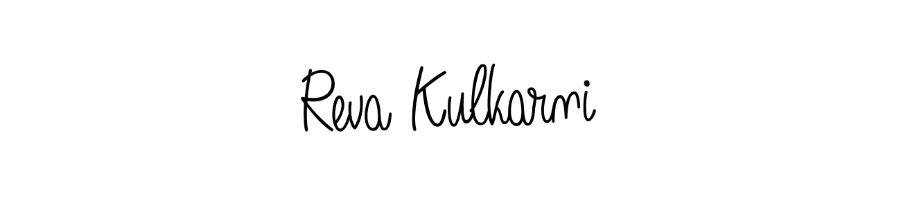 This is the best signature style for the Reva Kulkarni name. Also you like these signature font (Angelique-Rose-font-FFP). Mix name signature. Reva Kulkarni signature style 5 images and pictures png