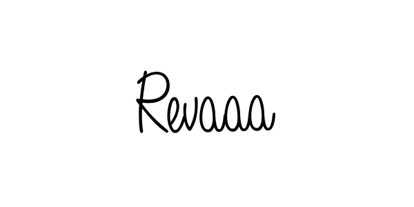 Use a signature maker to create a handwritten signature online. With this signature software, you can design (Angelique-Rose-font-FFP) your own signature for name Revaaa. Revaaa signature style 5 images and pictures png