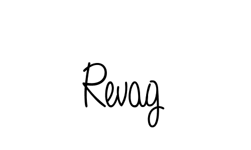 Make a beautiful signature design for name Revag. With this signature (Angelique-Rose-font-FFP) style, you can create a handwritten signature for free. Revag signature style 5 images and pictures png