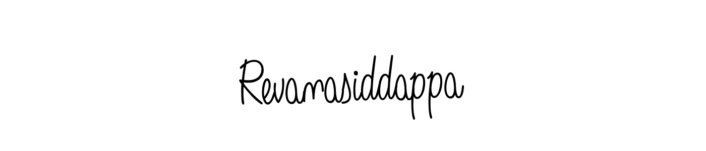 Use a signature maker to create a handwritten signature online. With this signature software, you can design (Angelique-Rose-font-FFP) your own signature for name Revanasiddappa. Revanasiddappa signature style 5 images and pictures png