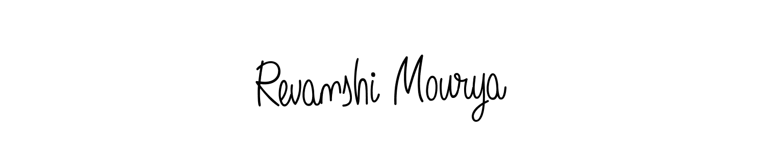 Also You can easily find your signature by using the search form. We will create Revanshi Mourya name handwritten signature images for you free of cost using Angelique-Rose-font-FFP sign style. Revanshi Mourya signature style 5 images and pictures png
